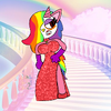 RainbowDoggieUnicorn as Jessica Rabbit