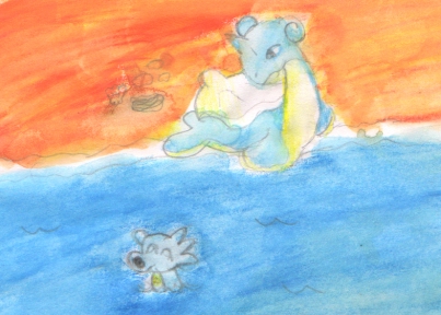 Baby Lapras and Horsea