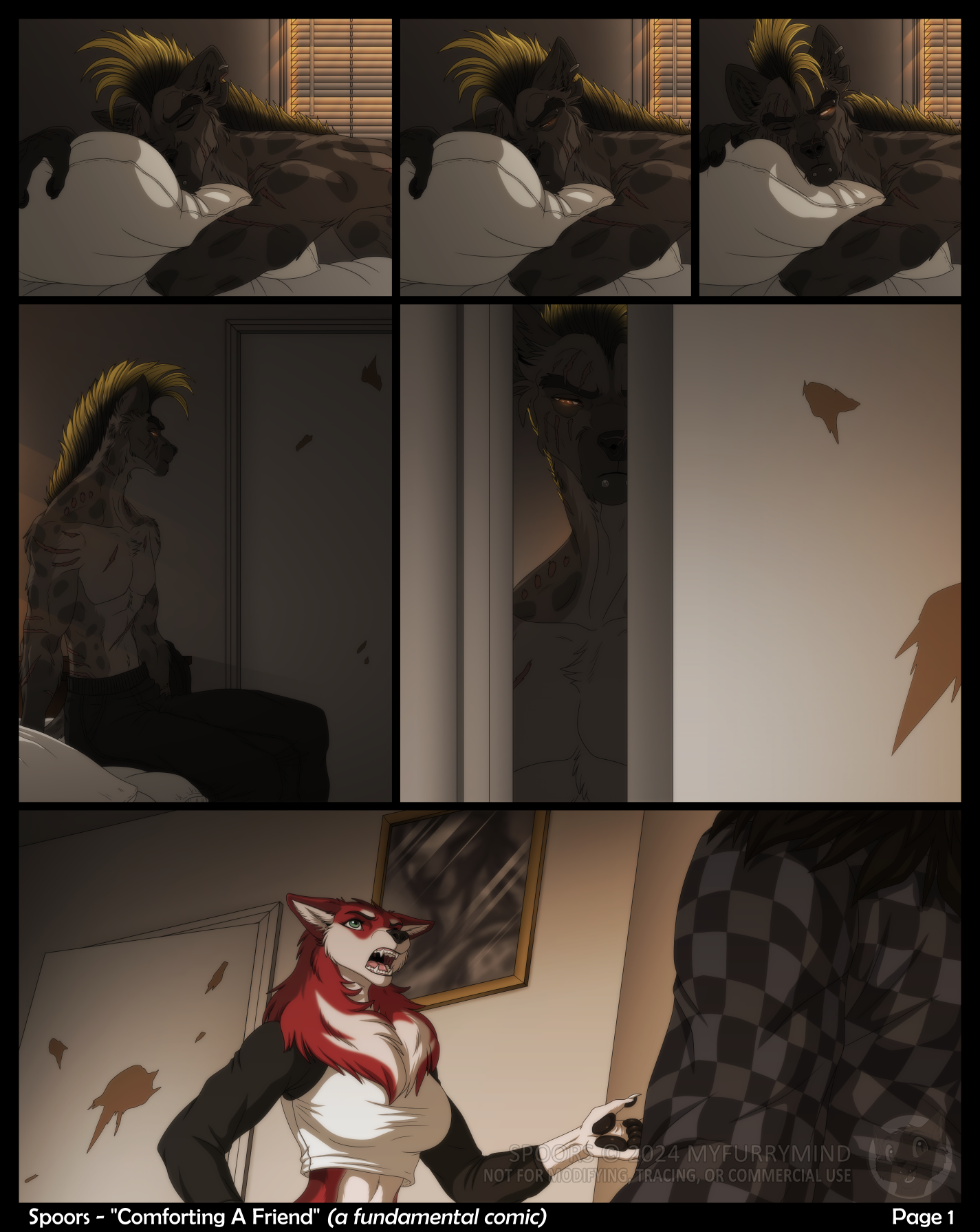 Spoors: Comforting A Friend Comic Page 1 (+2 In HQ) [COLOR]