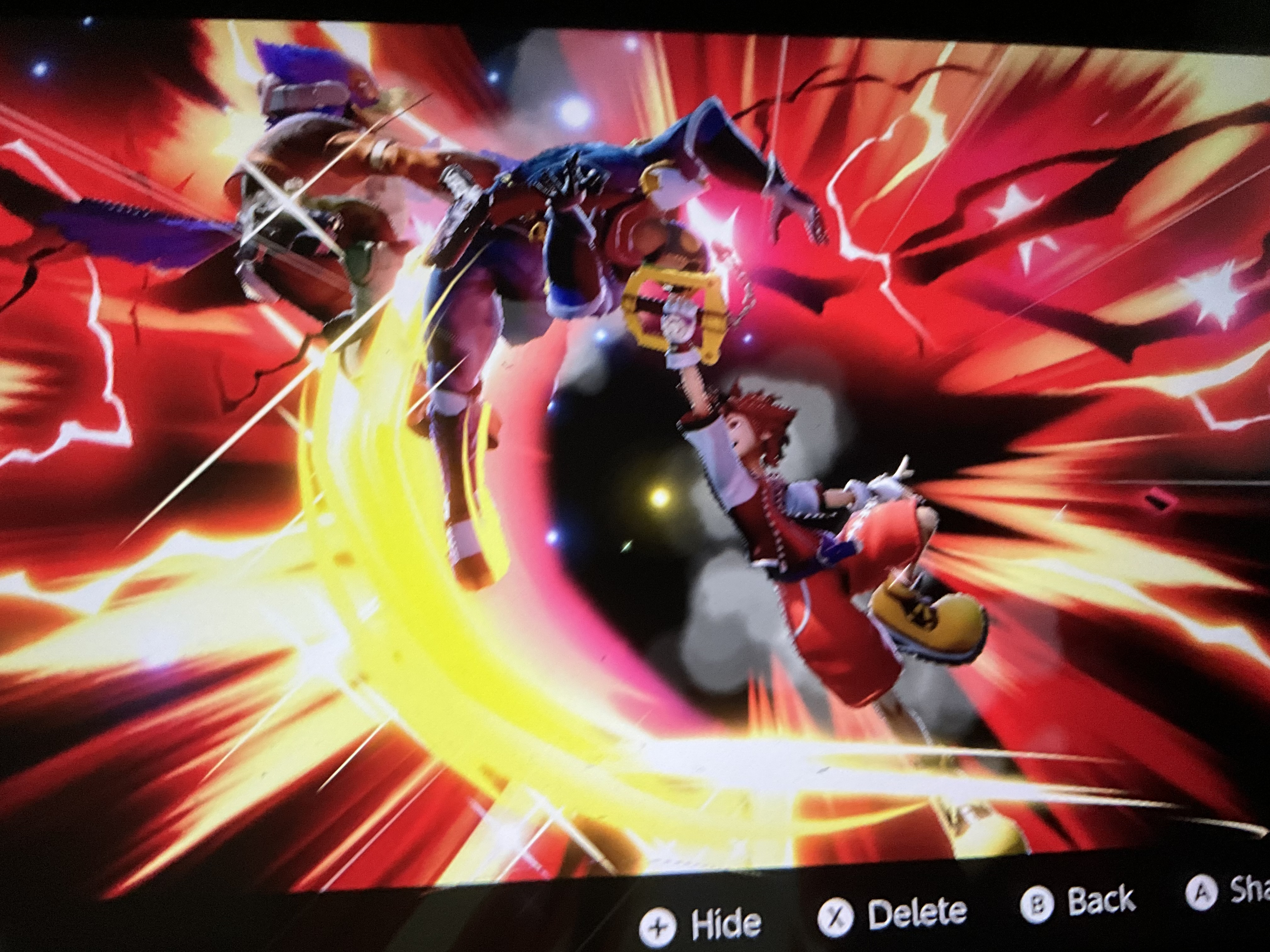 Captain Falcon and Falco were Given the Aerial Sweep