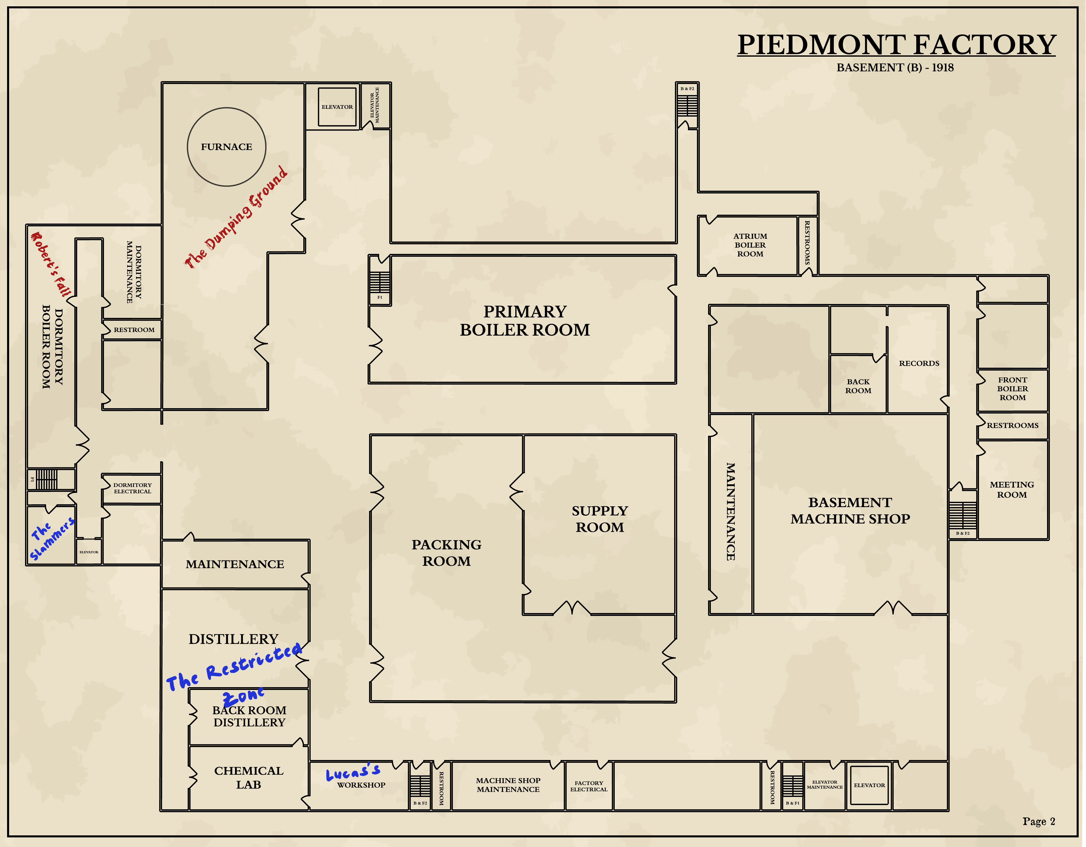 Piedmont Factory: Basement