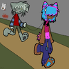 Jeff and Mel on a walk:D