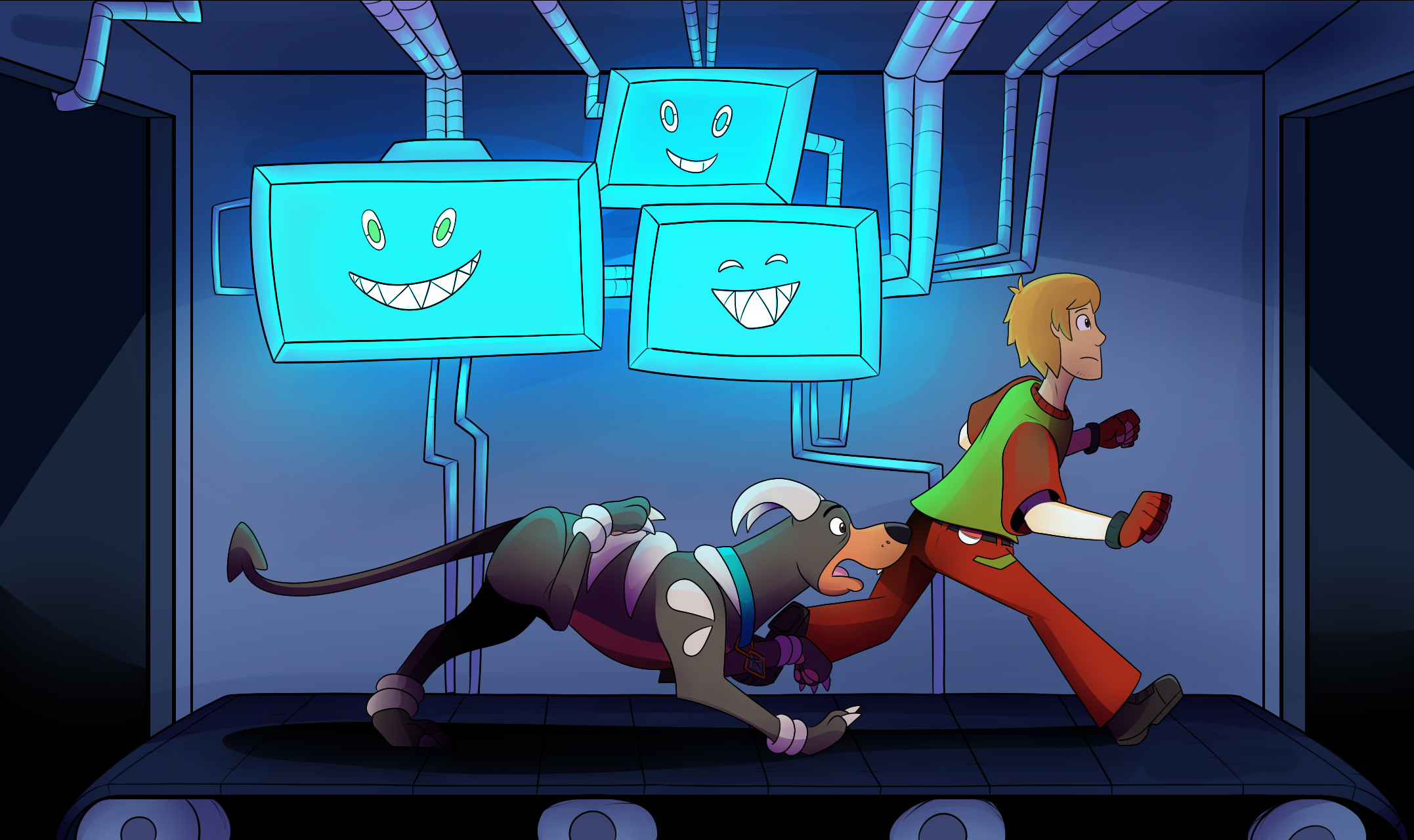 Commission: Scooby Doom and the Rotom Computer