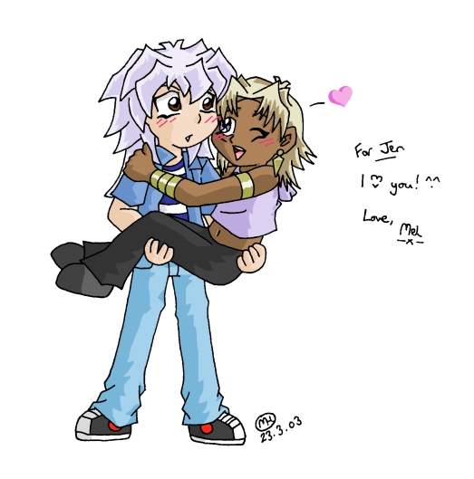 Bakura/Malik fluff! XD