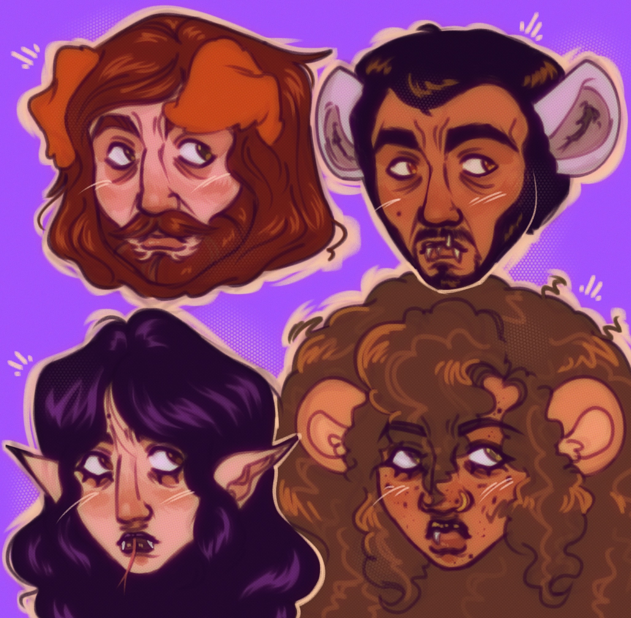 Werecreatures //Arthur GreyWhinder/Martin GreyWhinder/Gloria GreyWhinder/Mari Faucher// (Harmony and Horror)