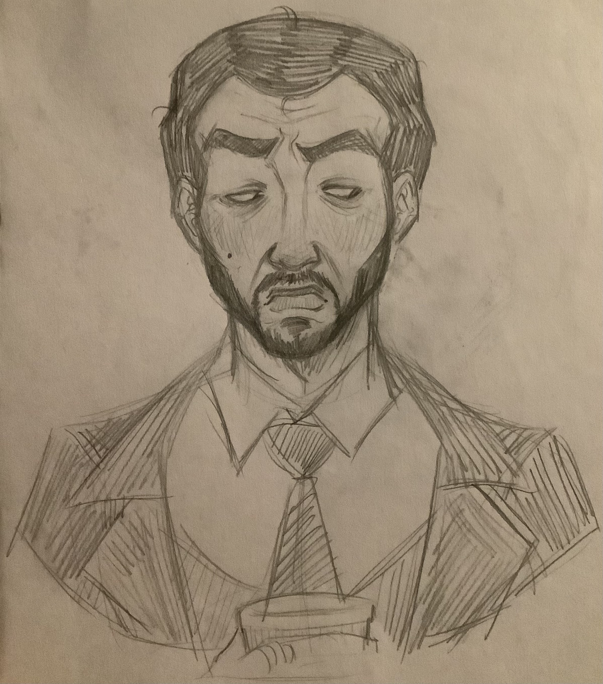 A stressed Martin GreyWhinder (Harmony and Horror)