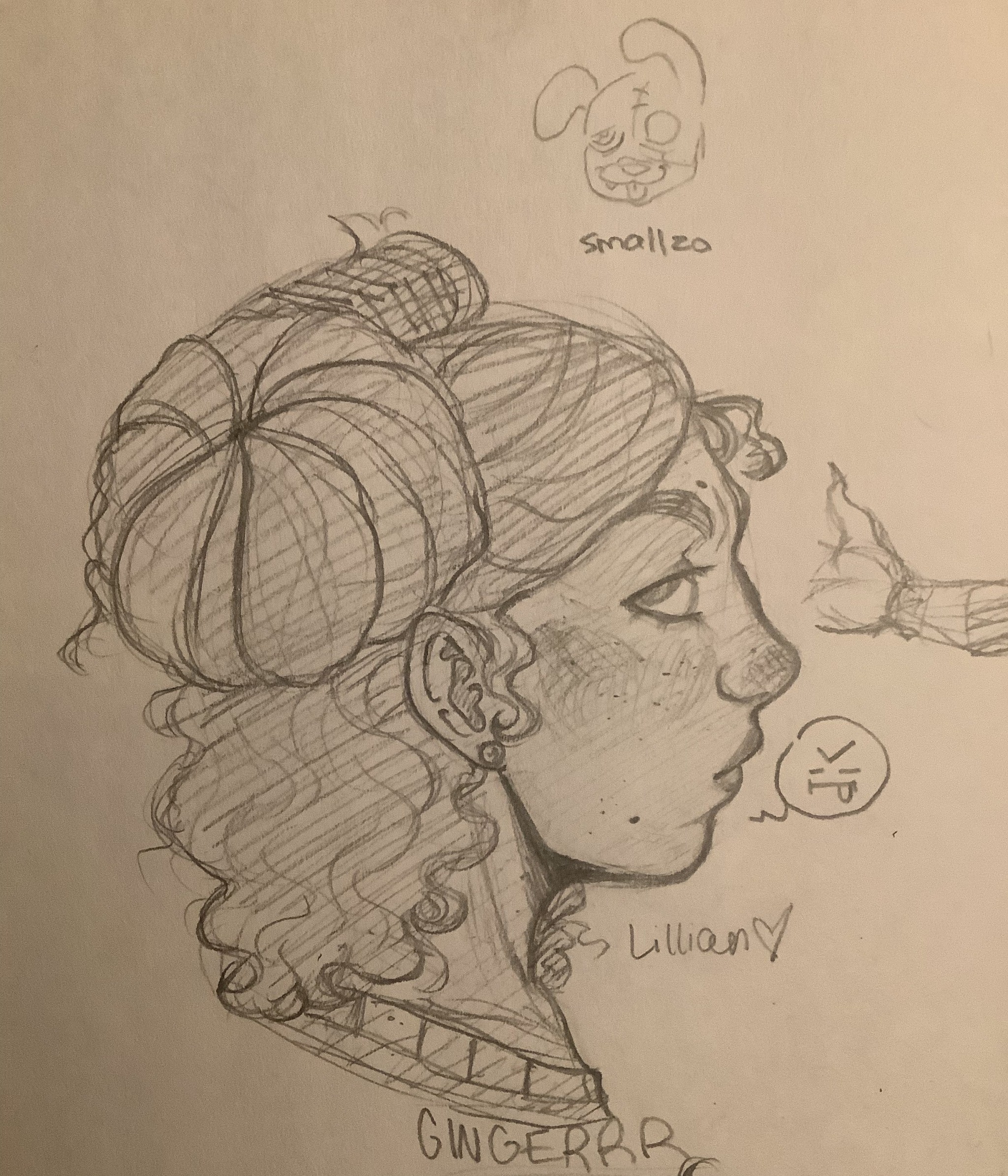 Lillian GreyWhinder side view practice (Harmony and Horror)