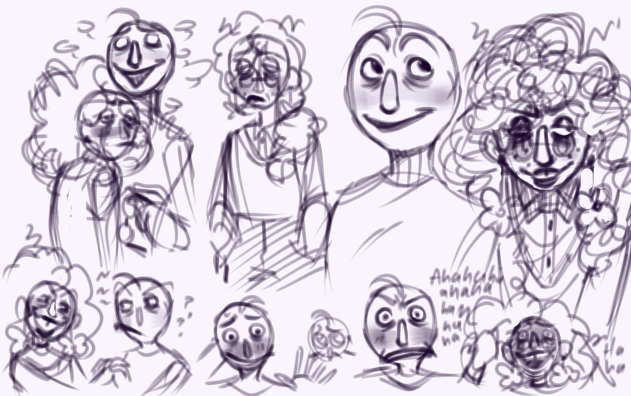 Baldi/Miriam doodle page (Baldi’s Basics)