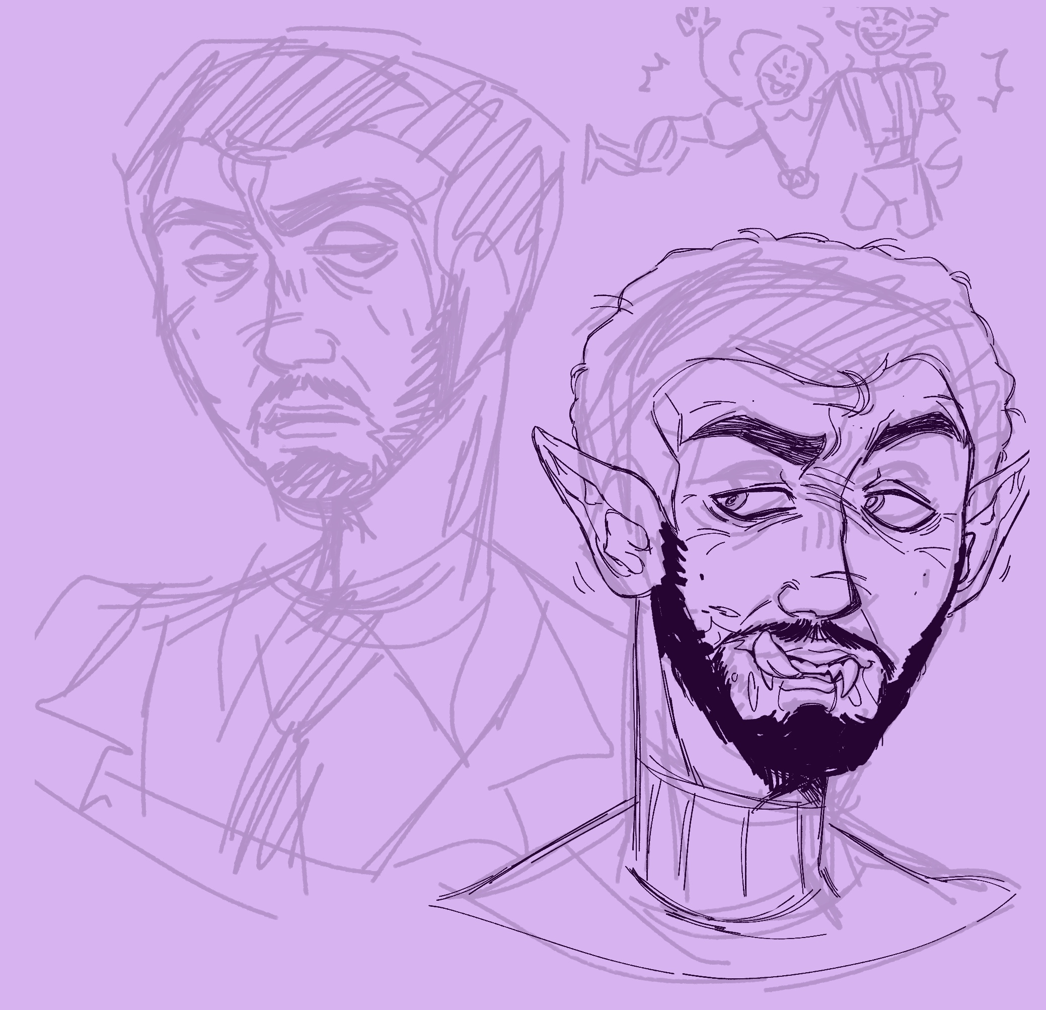 Vamp Martin GreyWhinder doodles (Harmony and Horror)