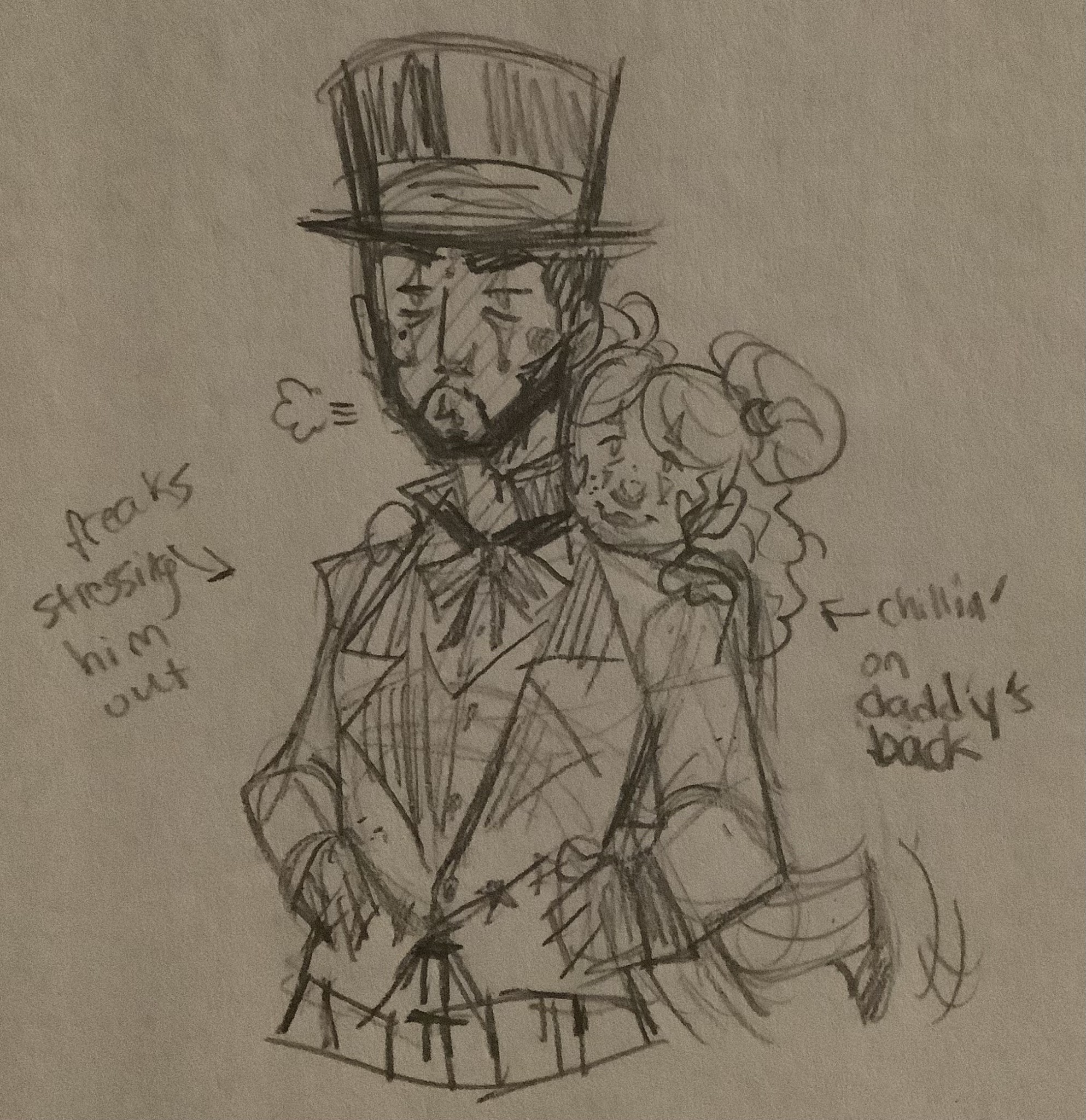 Ringmaster Martin GreyWhinder and Lillian GreyWhinder (Harmony and Horror)