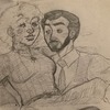 Martin GreyWhinder/Mari Faucher office doodle (Harmony and Horror)