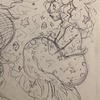 Mermaid Mari doodle (Harmony and Horror)