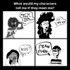 What would my characters say if they meet me?