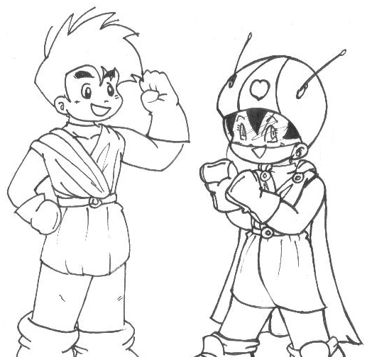 Great Saiyaman #1 and #2 at your service!