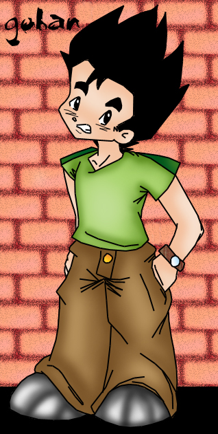 Chibi Gohan, coloured :)