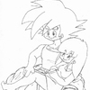 Goku & Chichi on Nimbus <3