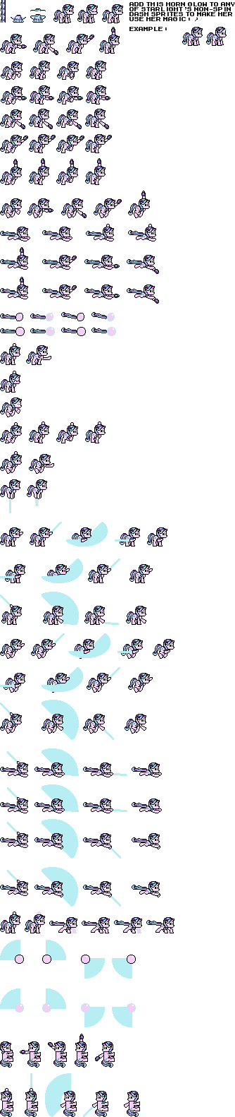 Mega Pony style Starlight Glimmer sprite sheet