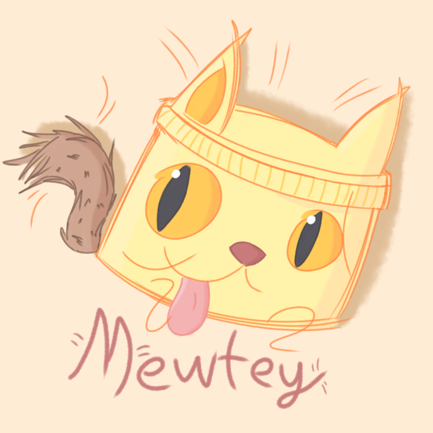Mewtey! (Mitey fan art, but cat)