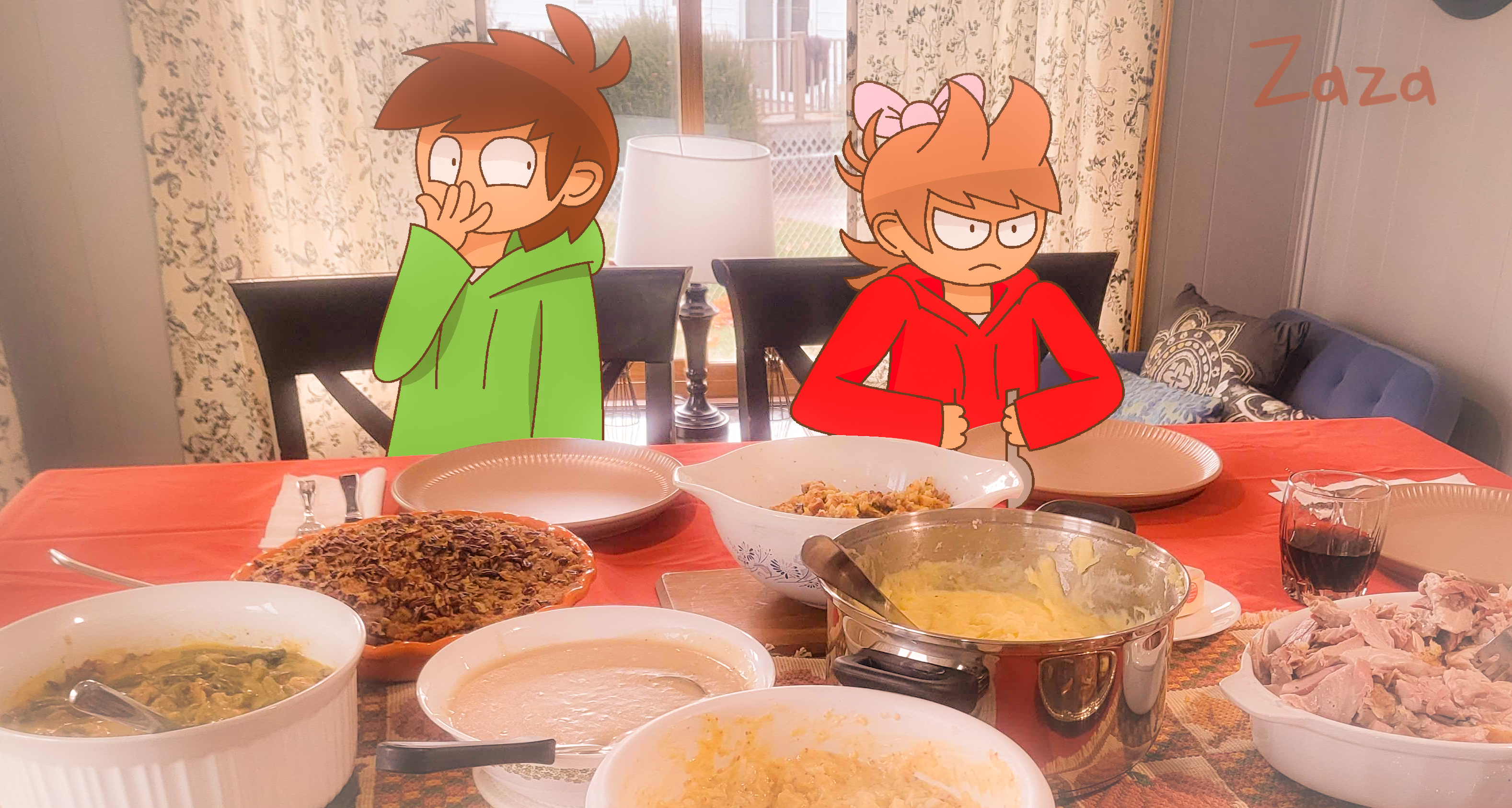 Edd and Tord at Thanksgiving