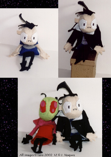 Dib and Zim plushies from Invader Zim.