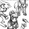 Rika and Renamon Sketches