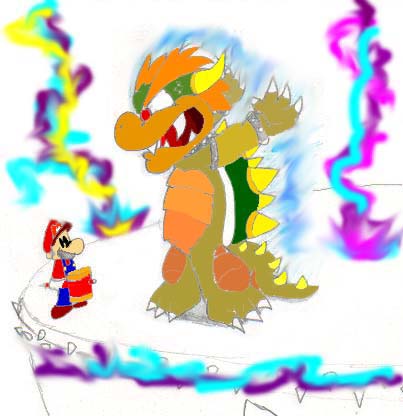 Bowser versus Mario.