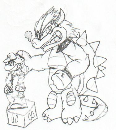 Bowser looms, manga #2