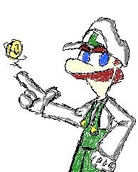 Luigi with oldschool colors.