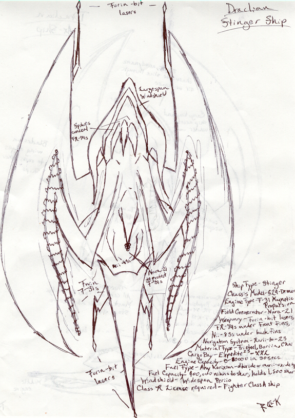 Draclian Stinger Ship