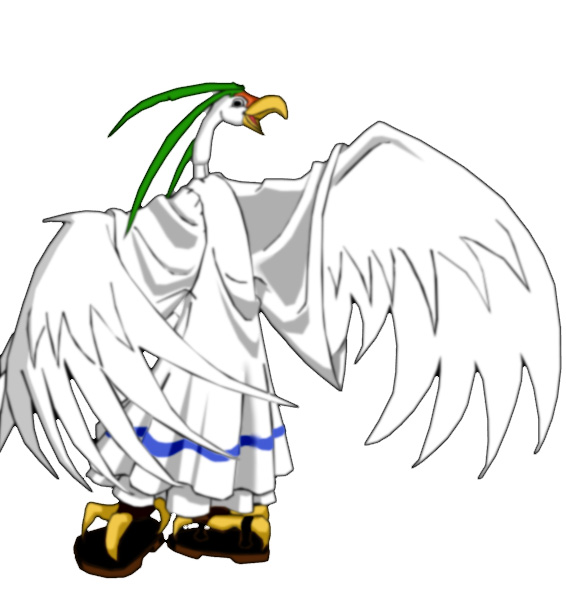 robes bird colored