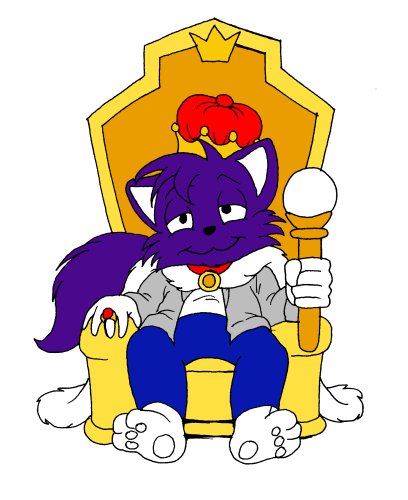 Sparkie On A Throne