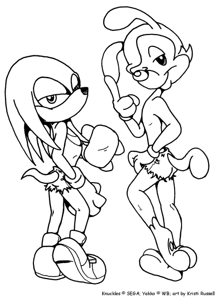 Yakko and Knux: The Pinup