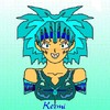 Our blue haired friend: Kermi