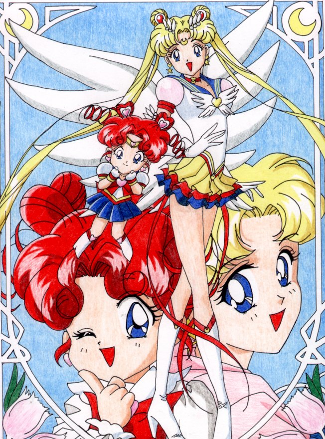 Eternal Sailor Moon and Sailor Chibichibi
