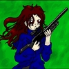 Red hair broad w/ Gun!