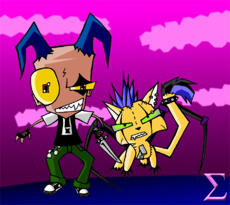 Fej and Mook, The IZ fan characters.