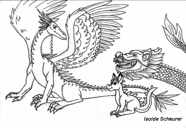 a weird familiy for a weird dragon child ;-)