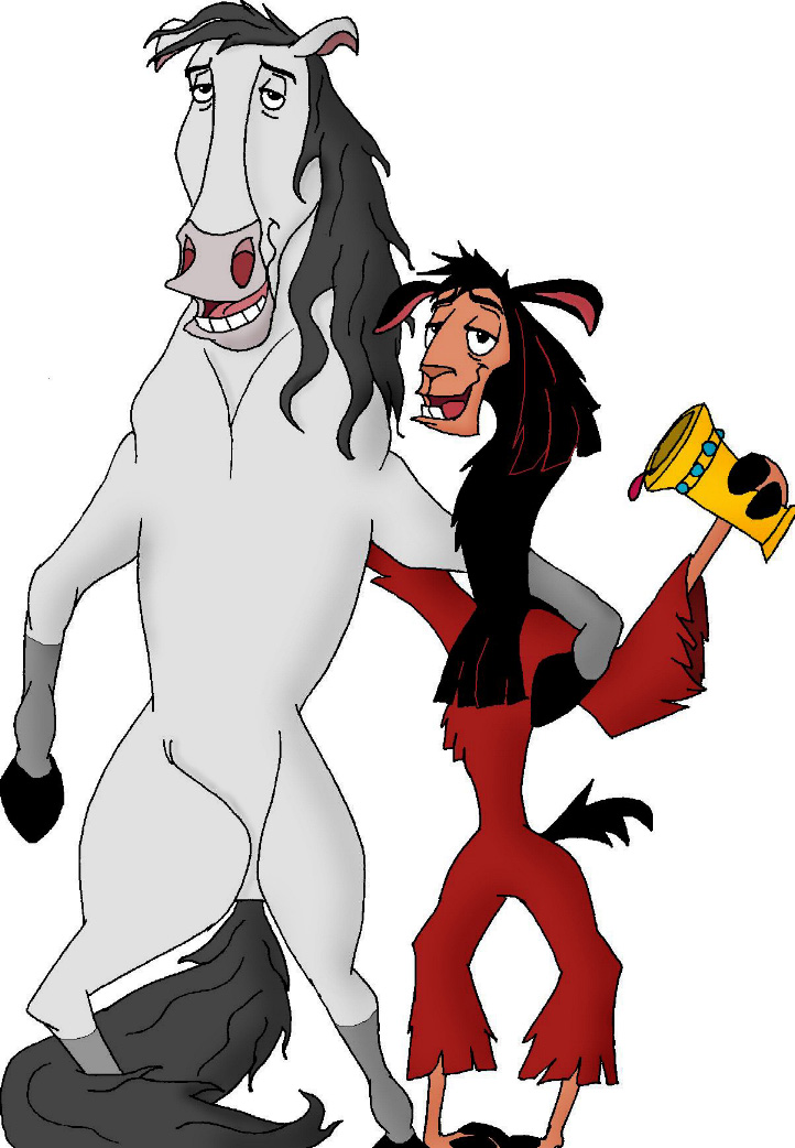Kuzco and Altivo now colored