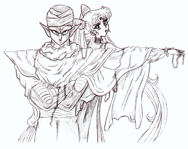 Piccolo and Black Lady