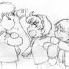 Bully, Ayame, and Itaru sketch