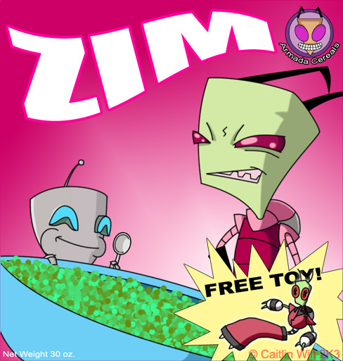 Zim Cereal Box Front