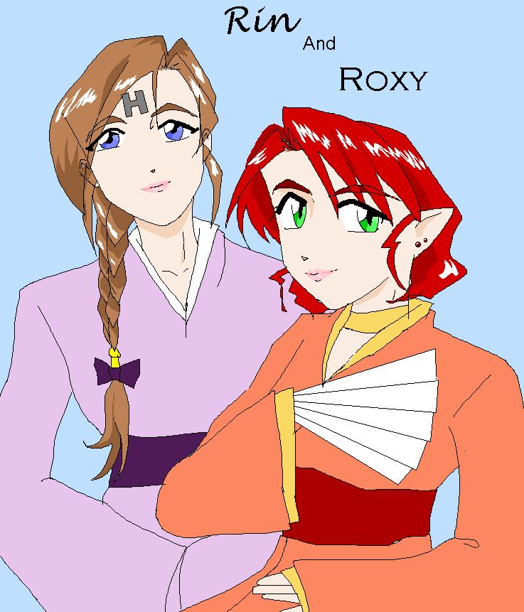 Rin and Rox in Kimonos