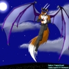Sabre Demon in the moonlit sky