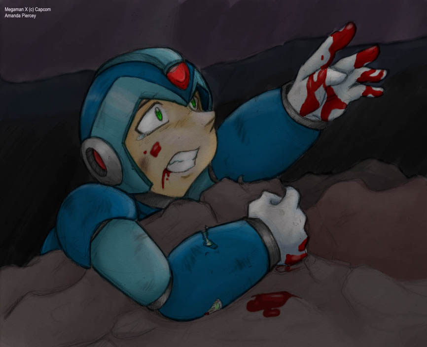 Megaman X in a bit of trouble