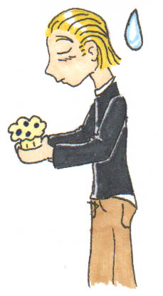 Draco and his muffin.. aww