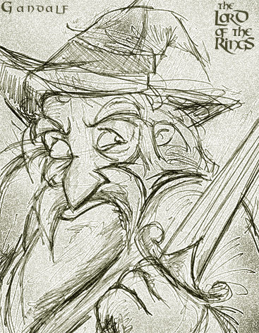 Sketch Gandalf the Grey