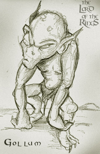 Sketch Gollum