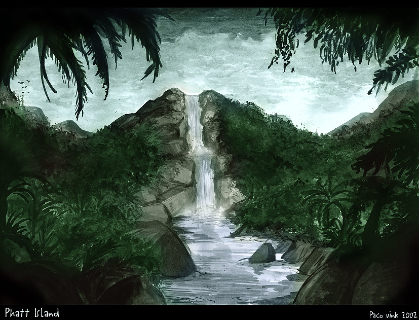 The Waterfall (colored version)