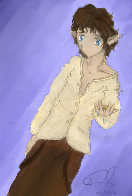 Frodo (a REAL quick sketch quickly coloured in OpenCanvas)