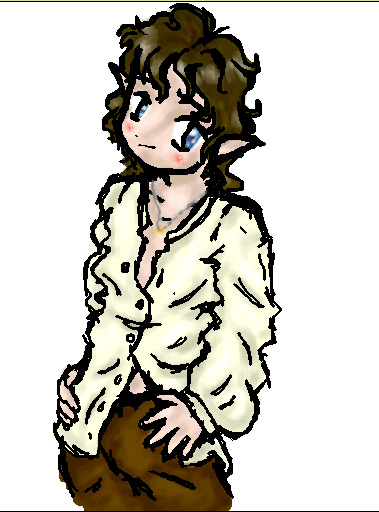 Frodo ::GASP:: paintchat doodle!! (better quality!! doo~DOO!)